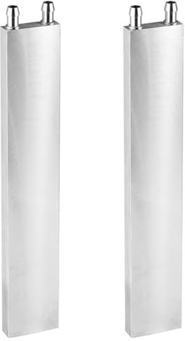 Echwave Bloques de refrigeración de Agua líquida de Aluminio para Ordenador, CPU y Ordenador portátil, 2 Unidades, Color Plateado, de refrigeración (240 mm)