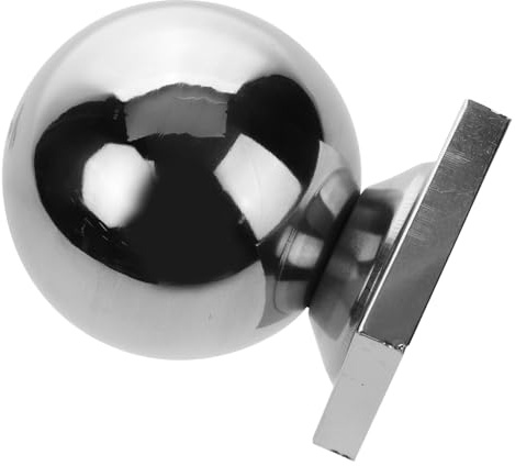 Stainless Steel Handrail Balls for Fence Post Caps, Silver | Fence Post Toppers, Stair Railing Finials, Guardrail Caps for Architectural Projects