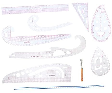 TEHAUX 1satz Multifunktionales Kleidungs-proofing-lineal Präzise Schneiderlineale Für Kleidung Patchwork Und Musterzeichnen Für -projekte Und Schneiderarbeiten