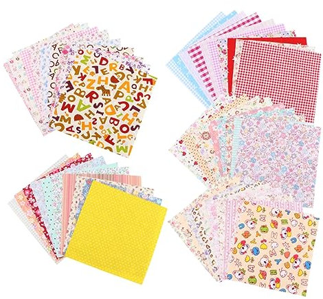 Hohopeti 50stücke Baumwollstoffe Patchwork Materialien Für Quilting Scrapbooking Und Handarbeiten Verschiedene Muster