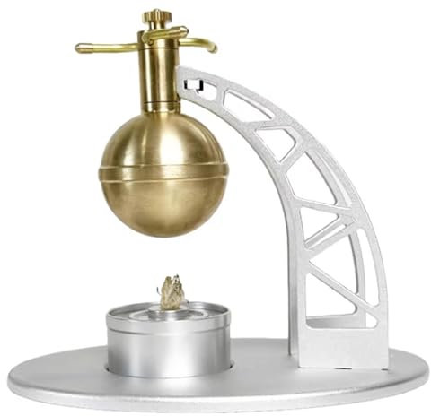 Máquina De Vapor para Adultos, Motor Ball Metal Stirling Motor Kit De Construcción Funciona Modelo Físico Científico Stirling Modelo De Máquina De Vapor para Experimentos Científicos B