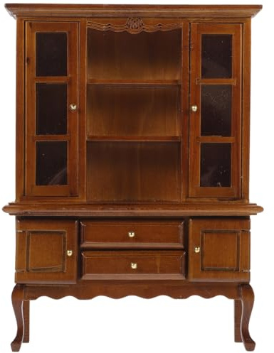 Abaodam Miniatur Schrank Holz 1:12 Puppenhausmöbel Sideboard Modell Für Puppenstuben Schlafzimmer Und Esszimmer Mini Haus Dekoration