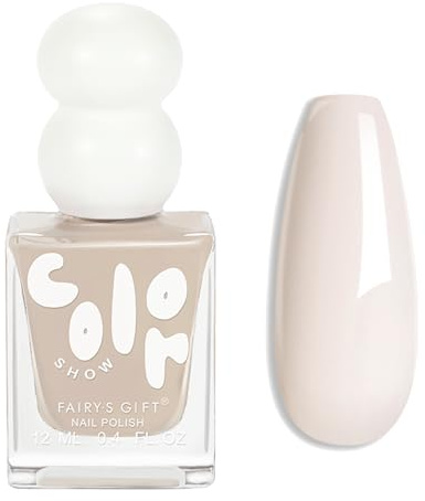 Nude Nail Polish - Quick Dry Nail Varnish - Gentle Oat Nude Color Gel Polish - Long Lasting Chip Resistant Nail Varnish for DIY Nail Art Manicure at Home