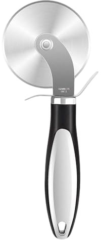 Pizza Cutter - Homiladi Stainless Steel Pizza Cutter Wheel & Dough Cutter | Super Sharp Blade Wheel | Dishwasher Safe for Easy Cleaning | Effortless Cutting for Handle Large & Mini Pizza