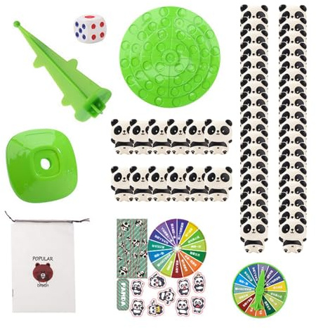 Generisch Balancierspiel Für Kinder,Panda Bauklotz Geschicklichkeitsspiel - Lernspiel Balance Brettspiel - Für Familientreffen Eltern Kind Zeit Kinder Freunde Mädchen Reise Partys Geburtstag