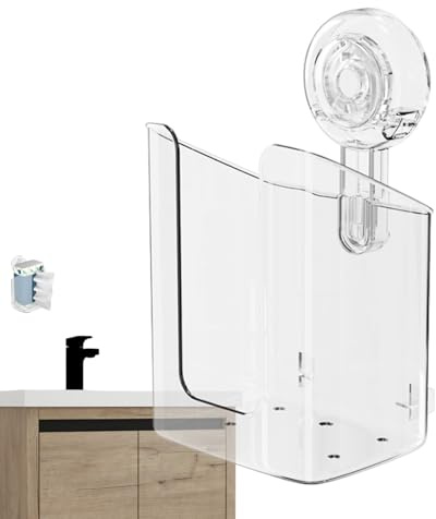 Dispensador de toallitas sin taladro - Organizador de toallitas húmedas | para baño | Organizador de : aproximadamente 180 g, 7,83 x 4,96 x 4,49 pulgadas, para baño, no requiere perforación; Or