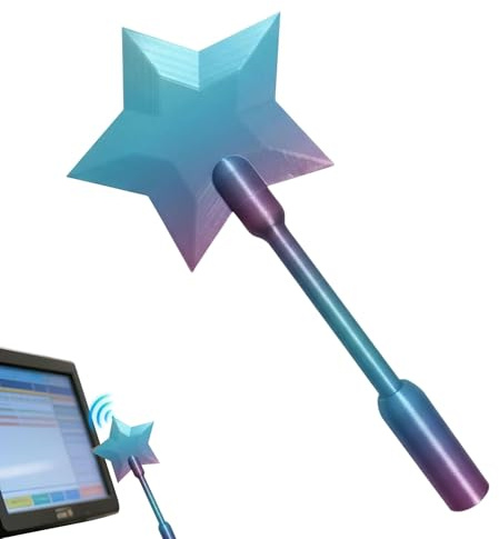Genérico Varita Magica-Magic Wand Card Holder, 3D Printed Wand Tap To Pay, Divertido Tarjetero Varitas MáGica Estrella, V-Arita MáGicas De Estrellas Novedosas Pagar Un Solo Toque