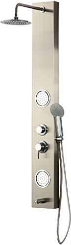 DP Bath - CF-8605 Colonna Doccia Idromassaggio, Acciaio Inossidabile, Argento