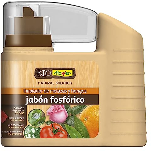 Flower - Jabón Fosfórico Bioflower 500ml | Limpiador de Melazas y Hongos | Potenciador de Insecticidas | Apto para Agricultura Ecológica, No aplica color, Tamaño 14.5x5.5x14.5 cm, Material Líquido
