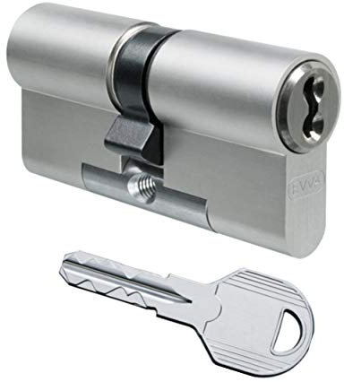 EVVA ICS Hochsicherheits-Knaufzylinder mit 8 Schlüssel, Länge (a/b) 51/K41mm (c=92mm) K=Knaufseite, modulare Bauweise SYMO