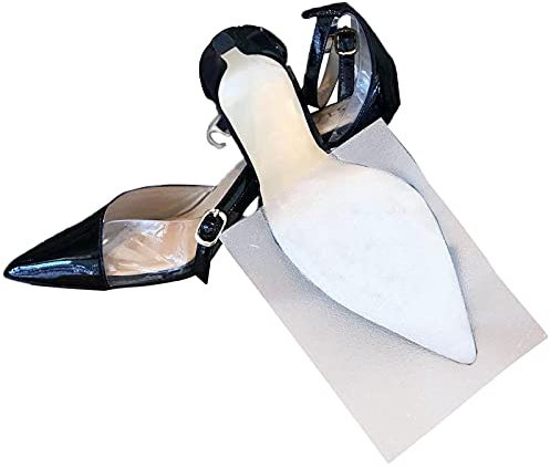 Kristallklare, selbstklebende Pads Sohlenschutz, Schuhunterseite, rutschfest, abnehmbare Schuhsohle, Schutz f¨¹r Louboutin, Jimmy Choo, Herrenschuhe, rutschfeste Textur, gro?, 2 St¨¹ck, Large