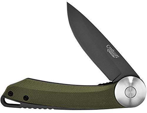CAMILLUS CIRQUE Klappmesser, Einhandmesser, 7,0 cm Klinge in schwarz, AUS-8-Stahl, Carbonitride Titanium, schwarz, 19640