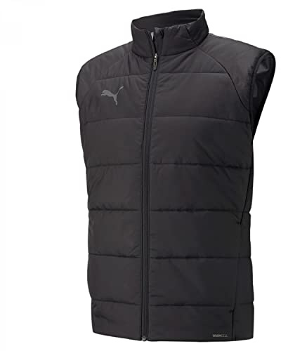 PUMA Herren Teamliga Vest Jacket Mantel, Puma Black, XL EU