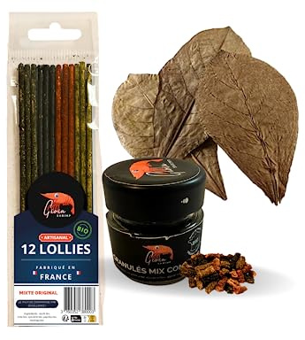 Kit Food for aquarium shrimp/Lollies/pellets/Catappa leaves