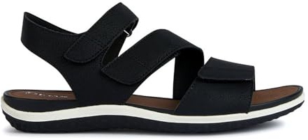 Geox D Sandal Vega, Donna, Black, 38 EU