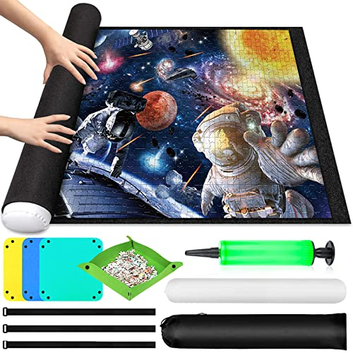 Purpledi Puzzle Roll Storage Mat, Tragbare Puzzles Mat für 1000-3000 Teile, Puzzle Pad, Puzzleunterlage