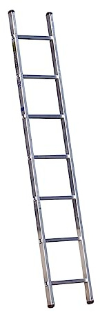 Trade Master Pro® Single Section Ladder | Anti-Slip, Heavy Duty | Lightweight Aluminium | 150kg Weight Rating | EN131 Certified (2.00m)