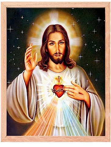 MISHBAY Pintura de diamantes para adultos Religión - 30x40 cm - Pintura de diamantes - Mosaico de diamantes de imitación DIY con lienzo de - Creative Hobb