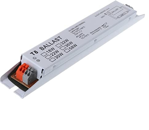 LAZIRO T8 220-240 V AC. 2x18 W 2x30 W 2x58 W Largo zavorra Elettronica a Sfera Fluorescente (Color : 58W)