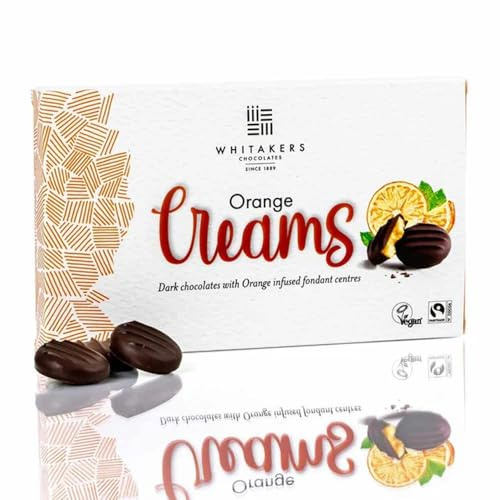 Orange Creams 150g – 3 x Boxes - Rich Dark Chocolate with Smooth Orange Cream Centres – Luxury Orange Cream Chocolate Selection Box – Classic Chocolate Confectionery Gift - Whks