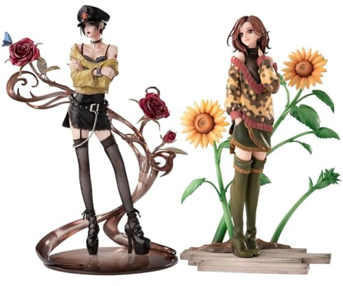 Zhongkaihua Anime Illustration Osaki Nana-Figur, 24 cm, Anime-Girl-Rosen-Stil, PVC-Modellfigur, Schreibtisch, Weihnachten, Heimdekoration, Geburtstagsgeschenk für Fans
