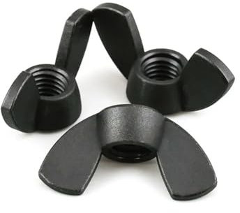 LMPVPDGADZ Nylonmutter, Flügelmutter, Schmetterlingsbarren, Kunststoff-Rändelmutter M3, M4, M5, M6, M8, M10, M12(5pcs,M6)