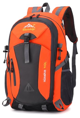 Nircho Sac à dos de randonnée léger et respirant de 40 L pour homme et femme, sac de voyage durable résistant à l'eau pour le ski, le camping, l'escalade, le cyclisme, le trekking, l'alpinisme, les