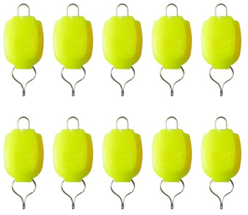 sodeber 10 Stück tragbare Angelschnur-Stopper, Baitcast-Rollen-Halter, Schnallen, Halter-Clip