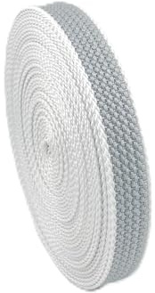 Rollladengurtband 14 mm – 50 m Ersatzgurt für Rollläden aus hochwertigem Polypropylen UV-beständig & reißfest Grau Made in Germany