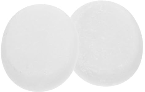 VICASKY Set di 2 Pietre Massaggio in Marmo Bianco Stone Oil, Pietre Calde per Massaggi e Impacchi Freddi, per Spa e Casa