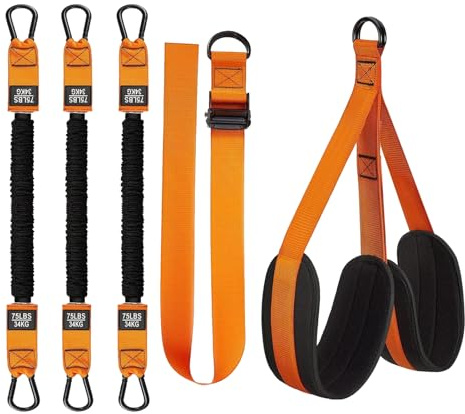 Pull Up assistansband – dra hjälprem, omfattande användning | styrketräning, fitnessverktyg med fjädrande design, anti-haka hjälp för styrketräning, hemmagym, män kvinnor