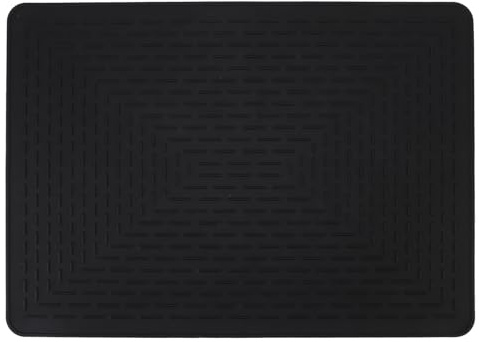 Fockety Couvre-plaque de cuisson pour cuisinière électrique, protection thermique pour plaque vitrocéramique, tapis d'égouttage antidérapant et pliable pour la cuisine, 71 x 51 cm