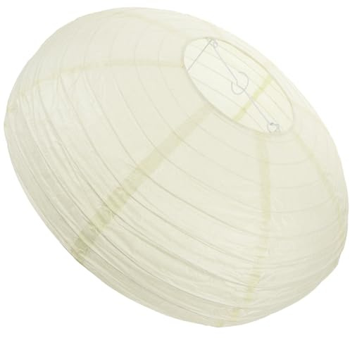 Diyeah Pantalla De Linterna De Papel Plegable Ovalada 15.74X15.74X8.66In Para LáMpara Colgante DecoracióN De Fiesta En Casa Cubierta Ligera Y FáCil De Instalar