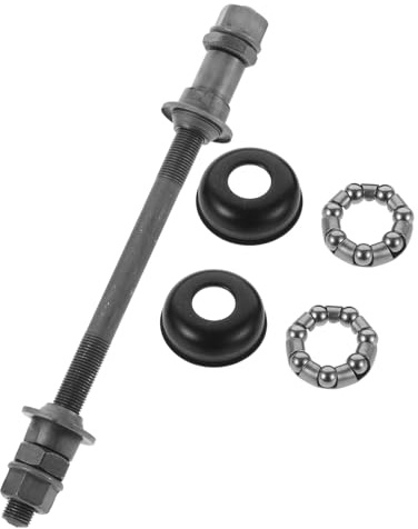 LALAFINA Sturdy Mountain Bike Rear Wheel Axle with Hollow Shaft and Ball Bearing Hub Designed for Trail Riding and Bike Maintenance