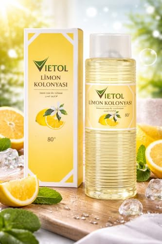 Vietol Kölnisch Wasser Lemon Cologne 80° 400 ml Limon Zitrone Kolonya Aftershave