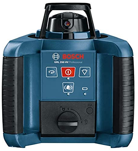 Bosch Professional 0601061600 GRL HV Livella Laser Rotante, 635 NM (< 1 MW), 5/8, 250 m, 0.1 mm/m, Blu