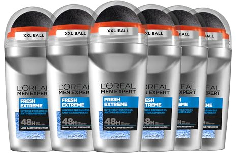 L'Oréal Paris Men Expert Fresh Extreme Deodorant - 6 x 50 ml - Roller
