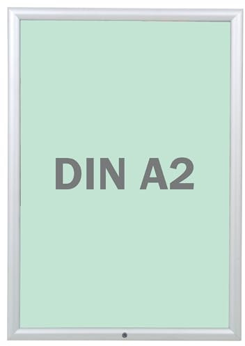 FRANKEN Wechselrahmen Plakatrahmen Security Abschließbar A2, Aluminiumrahmen 35 mm breit, 48,2 x 65,6 x 1,7 cm, BS1903