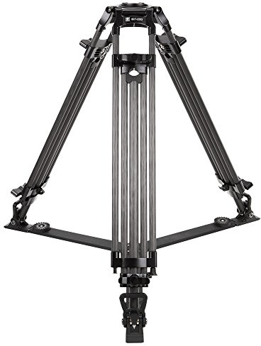 SIRUI BCT 2203 Broadcast Tripod with Bag without Head (10x Carbon 75 mm Level Ierhalb Bowl Height 160 cm, Weight 3.7 kg/Maximum Load 10 kg/Black