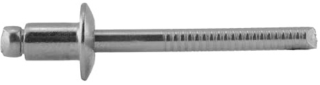 Blindnieten DIN 7337 m. Flachkopf 6,4 X 25 mm Edelstahl A2 (20 Stück) - Popnieten Nieten