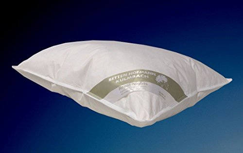Betten Hofmann Ideal Kopfkissen Polster 50x75 Daunenkissen 60% Daunen prall dick 700 g angenehm kuschelig