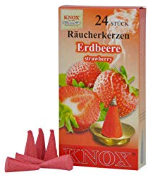 013370 - Velas de Incienso - Fresa 24 pzas, Cono