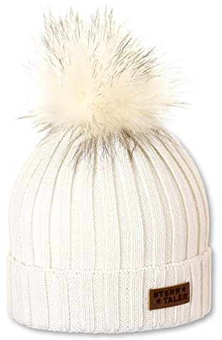 Sterntaler Unisex Baby Strickmütze Mütze, Ecru, 53 EU