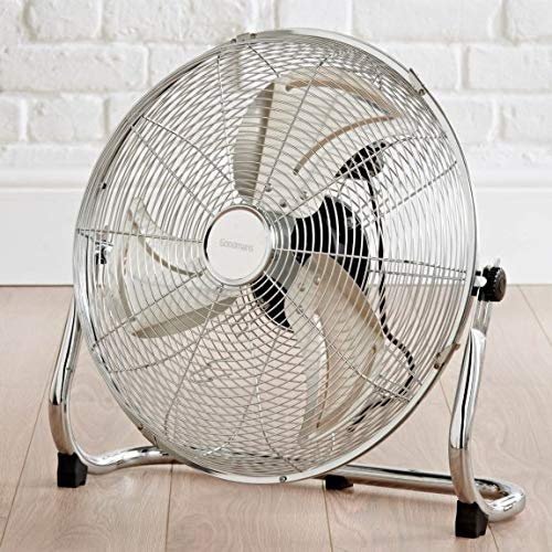 Sleek Chrome Finish 16 Velocity Fan Adjustable Tilting Fan Head Perfect For The Summer Months.