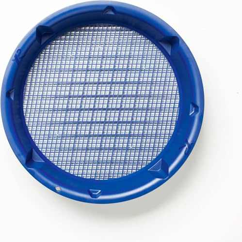 XP Metal Detectors Tamis avec Mailles de 5mm - diamètre de 37 cm avec Un Design Unique et Une Couleur Bleue pour Un Contraste Optimal avec l'or (GP-CLASSIFIER-3705)