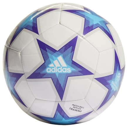 Unisex-Adult UCL Club Ball White/Pantone/Bright Cyan 3