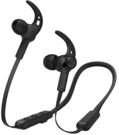 Hama Freedom Neck Kabellose Kopfhörer (In Ear Bluetooth Sportkopfhörer mit Mikrofon, 10 Stunden Akkulaufzeit, Ideal für Laufen, Radfahren, Fitnessstudio, Sprachsteuerung) Schwarz