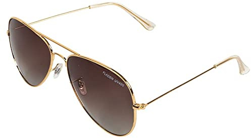 Fladen Angeln Polarisationsbrille Focus Brown: Sportlich, UV-Schutz, Braun, Metallrahmen, Unisex-Erwachsene, Fischer
