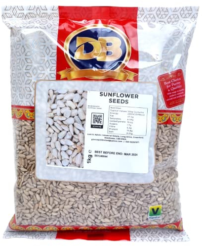 Sunflower Seeds 1kg - Sunflower Seeds are Delicious and Nutritious Snack. Enjoy the Health Benefits, Versatility, and Convenience of This Tasty superfood in Your Everyday Meals. Bulk Sunflower Seeds