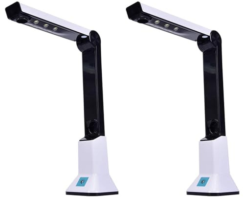NONDK 2 x lärardokumentkamera, bärbar USB-dokumentkamera-skanner med stöd för 8MP HD A4-format fotoskanner med dokumentkamera